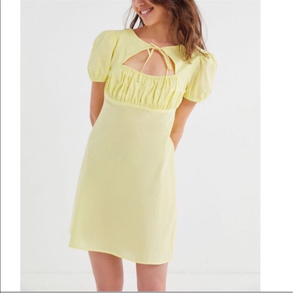 Urban Outfitters Yellow Winnie Dress Medium